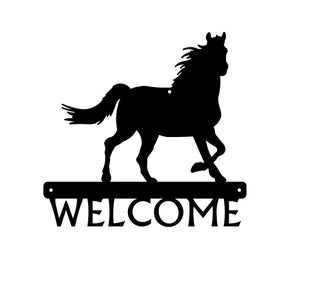 Horse Welcome Sign