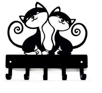Cat Themed Metal Signs & Key Hangers