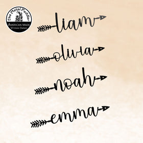 Custom Name Arrow Sign – Personalized Metal Wall Art (12" or 18")