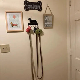 Dachshund (Longhaired) Dog Key Rack/ Leash Hanger - The Metal Peddler Key Rack breed, Breed D, Dog, Inv-T, key rack, leash hanger, Longhaired Dachshund