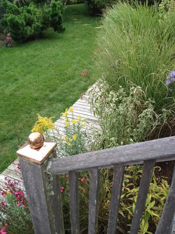 Copper Fence Cap with Copper Ball