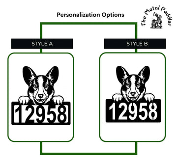 Cardigan Welsh Corgi Address Sign