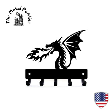 Whimsical Dragon Key Holder – Fantasy Wall Hook (Copy) The Metal Peddler