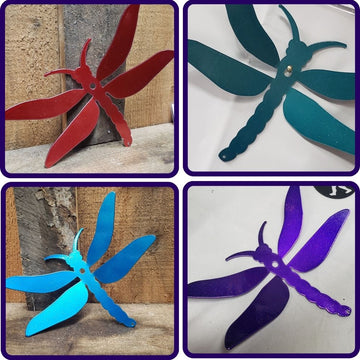 Dragonfly Decor – Vibrant Wall or Fence Art The Metal Peddler