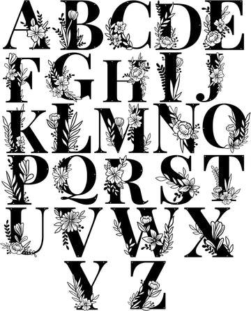 Floral letters  ©