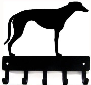Greyhound Dog Key Rack/ Leash Hanger 5 Hook