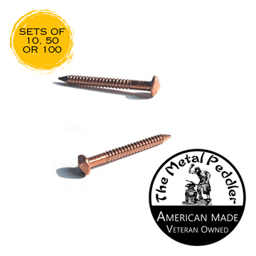 High-Quality Copper Nails – Threaded Shanks & Decorative Heads | Made in USA The Metal Peddler