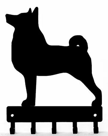 Norwegian Buhund key and leash hanger with 5 hooks
