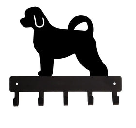 Portuguese Waterdog Key Rack/ Leash Hanger with 5 hooks