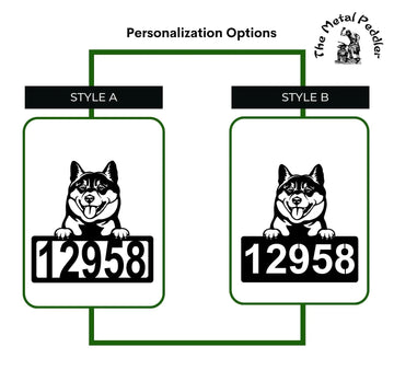 Shiba Inu Custom Dog Address Sign