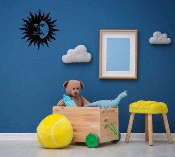 Sun and Moon Metal Art - The Metal Peddler Wall Art wall art