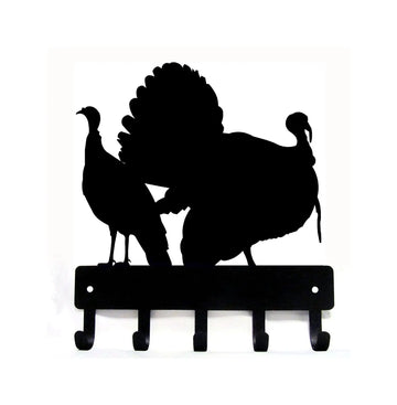 Turkey Hen and tom key holder with 5 hooks