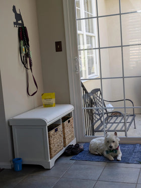 West Highland Terrier Dog Key Rack/ Leash Hanger The Metal Peddler