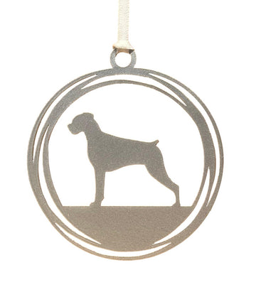 Christmas Tree Ornament with Boxer Dog