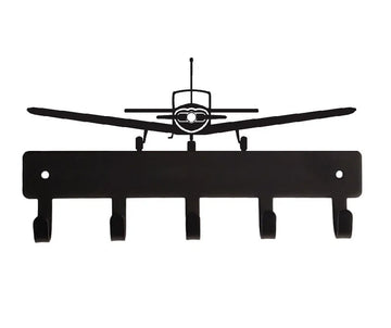 Cherokee airplane design on a 5 hook key holder