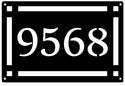 Arts & Crafts Style Address Sign - Horizontal - The Metal Peddler Address Signs address sign, House sign, numbers, Personalized Signs, personalizetext, porch