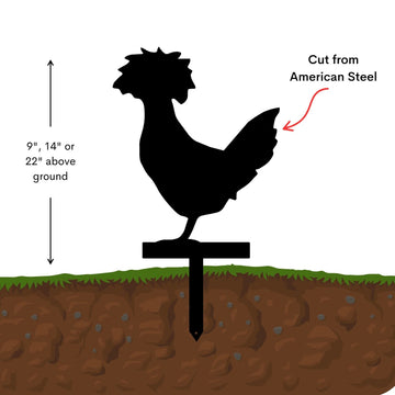 Polish Chicken Yard Stake  (Style 2) - 0