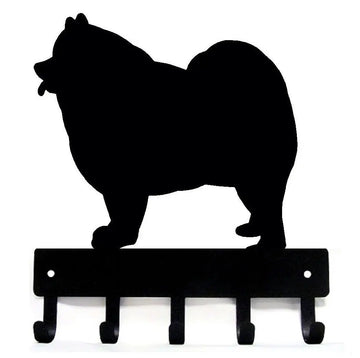 Samoyed Dog Key Rack/ Leash Hanger with 5 hooks