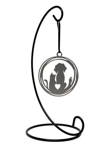 Christmas tree ornament with cat and dog