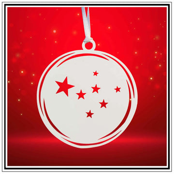 Starry Christmas Tree Ornament The Metal Peddler