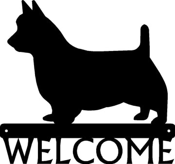 Australian Terrier Dog Welcome Sign or Custom Name - The Metal Peddler Welcome Signs Australian Terrier, breed, Breed A, Dog, Dog Signs, Personalized Signs, personalizetext, porch, Welcome sign