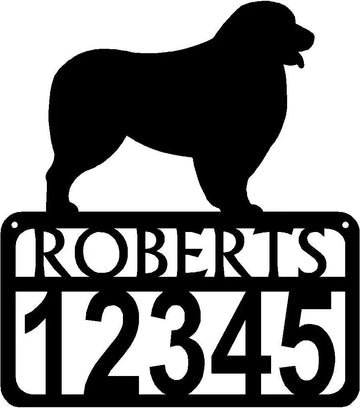 Personalized Dog Sign with Name & house numbers: Australian Shepherd - The Metal Peddler Welcome Signs Address Sign, Australian Shepherd, breed, Dog, House sign, Personalized Signs, personalizetext, porch