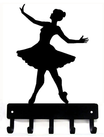 Dance Medal Hanger / Key Rack - Ballerina 2 - The Metal Peddler Key Rack ballerina, ballet, dance, dance gifts, dance signs, dance wall art, sport hooks