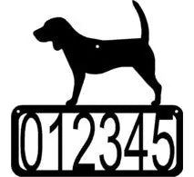 Beagle Dog House Address Sign - The Metal Peddler Address Signs address sign, Beagle, breed, Dog, House sign, Personalized Signs, personalizetext, porch