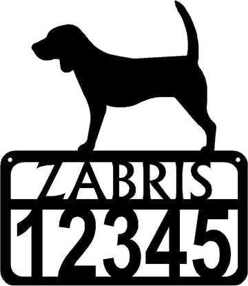Personalized Dog Sign with Name & house numbers: Beagle - The Metal Peddler Welcome Signs Address Sign, Beagle, breed, Dog, House sign, Personalized Signs, personalizetext, porch