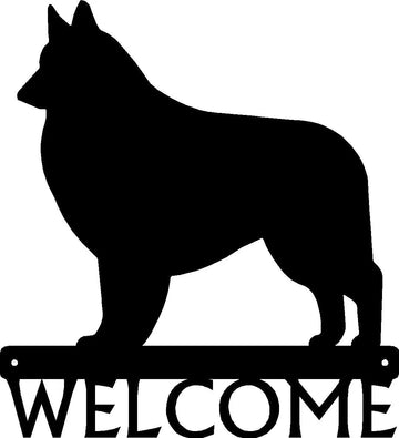 Belgian Tervuren Dog Welcome Sign or Custom Name - The Metal Peddler Welcome Signs Belgian Tervuren, breed, Breed B, Dog, Personalized Signs, personalizetext, porch, Welcome sign