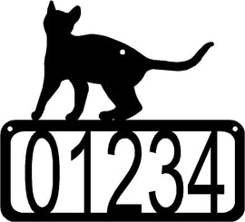 Cat #18 House Address Sign - The Metal Peddler Address Signs Address sign, cat, House sign, Personalized Signs, personalizetext, porch