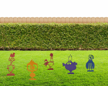Chickens Yard & Garden Stakes flower beds and yard art - The Metal Peddler Garden Stakes Chicken, chickens, dad garden, funny, garden, ground stake, outdoor life, whimsical