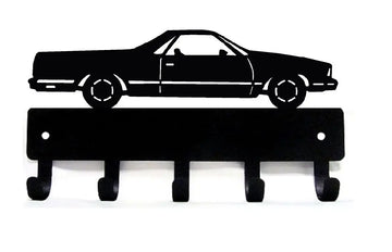 Classic Car #25 Key Rack like an El Camino, with 5 hooks for hanging keys. - The Metal Peddler Key Rack vehicles