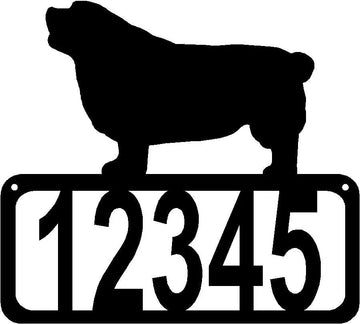 Clumber Spaniel Dog House Address Sign - The Metal Peddler Address Signs address sign, breed, Breed C, Clumber Spaniel, Dog, House sign, Personalized Signs, personalizetext, porch