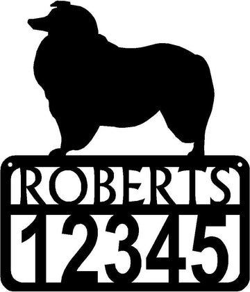 Personalized Dog Sign with Name & house numbers: Rough Collie - The Metal Peddler Welcome Signs Address Sign, Collie Rough Coat, Dog, House sign, Personalized Signs, personalizetext, porch