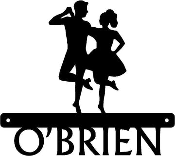 Irish Dance Name Sign - Couple - The Metal Peddler  custom, dance, irish dance
