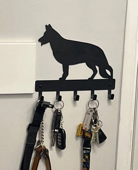 German Shepherd (Standing) Dog Key Rack/ Leash Hanger - The Metal Peddler Key Rack breed, Breed G, Dog, German Shepherd, key rack, leash Hanger