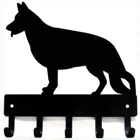 German Shepherd (Standing) Dog Key Rack/ Leash Hanger - The Metal Peddler Key Rack breed, Dog, German Shepherd, key rack, leash Hanger