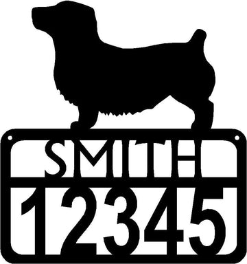 Personalized Dog Sign with Name & house numbers: Glen of Imaal Terrier - The Metal Peddler Welcome Signs Address Sign, breed, Dog, Glen of Imaal Terrier, House sign, Personalized Signs, personalizetext, porch