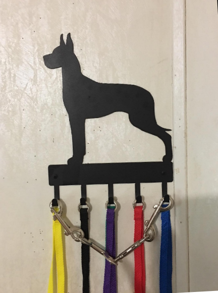 Great Dane Dog Key Rack/ Leash Hanger - The Metal Peddler Key Rack breed, Breed G, Dog, Great Dane, key rack, leash Hanger, SALE