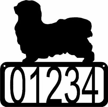 Havanese Dog House Address Sign - The Metal Peddler Address Signs address sign, breed, Dog, Havanese, House sign, Personalized Signs, personalizetext, porch