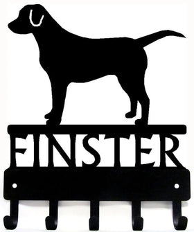Labrador Retriever - Personalized Name Dog Key Rack/ Leash Hanger - The Metal Peddler Key Rack breed, Dog, key rack, Lab, Labrador Retriever, leash hanger