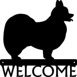 Papillon Dog Welcome Sign - The Metal Peddler Welcome Signs breed, Dog, Papillon, porch, Welcome sign