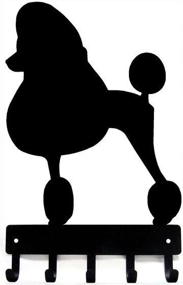 Poodle Dog Show Cut Key Rack/ Leash Hanger - The Metal Peddler Key Rack Dog, key rack, leash hanger, Poodle