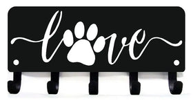 Puppy Love Key Rack & Leash Holder - The Metal Peddler Key Rack Any Breed, Dog, key rack, leash hanger, leash rack