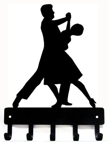 Dance Medal Hanger / Key Rack - Ballroom Dancers Couple - The Metal Peddler Key Rack ballroom, ballroom dance, dance, dancer, dancers, medal rack, sport hooks