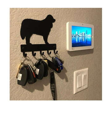 Bernese Mountain Dog Key Rack/ Leash Hanger - The Metal Peddler Key Rack Bernese Mountain Dog, breed, Breed B, Dog, key rack, leash hanger