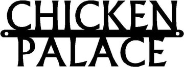 Chicken Palace Coop Hen House Sign - The Metal Peddler  Chicken Coop Signs, chickens