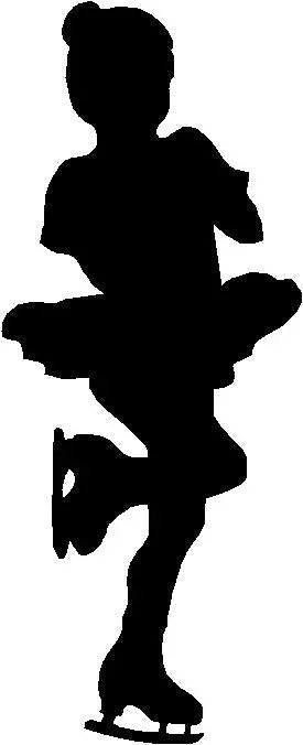 Figure Skating Child Ice Skater  Wall Art Room Decor - The Metal Peddler  figure skating, ice skater, skater, wall art, winter sports