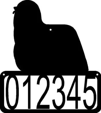 Komondor Dog House Address Sign - The Metal Peddler Address Signs address sign, breed, Dog, House sign, Komondor, Personalized Signs, personalizetext, porch